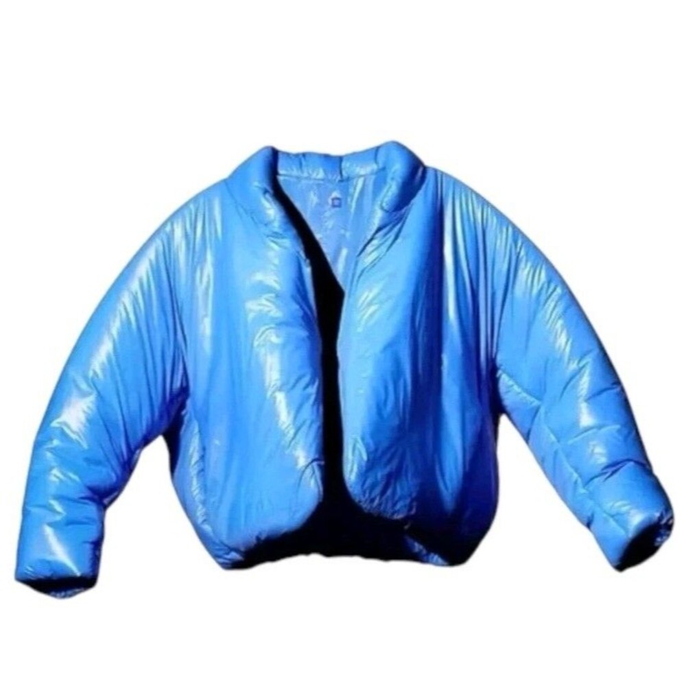 Yeezy Gap Balenciaga Round Jacket Blue Puffer Large NIB